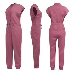 Uniforme Médico para Doctoras, Traje Quirúrgico para Mujer, Mono Elástico Suave con Bolsillos, Conjunto de Uniforme Médico Cómodo para Enfermeras - Product Image 3