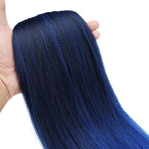 Extensiones de Pelo para Trenzas Africanas <span class=keywords><strong>Ez</strong></span> Braiding Hair Expression Ombre al por Mayor Fibra Preestirada Yaki Sintética para Trenzar - Product Image 4