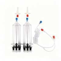 Seringue angio stérile jetable en PVC à haute pression, économique, injecteur CT 100 ml, dispositif de livraison de contraste clinique
