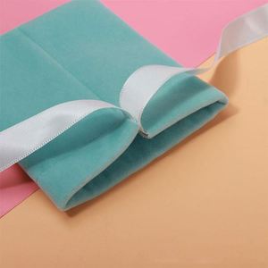 Luxury Ribbon Bundle Pocket Gift <b>Bags</b> Velvet Small Draw <b>String</b> Pouch Velvet Drawstring <b>Bag</b> - Product Image 2