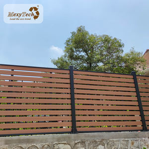 Clôture à <span class=keywords><strong>palissade</strong></span> en <span class=keywords><strong>bois</strong></span>, <span class=keywords><strong>composite</strong></span> WPC, nouveau Design de courbe - Product Image 4