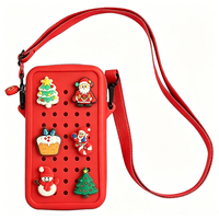 Chinfai Nouveau Sac Bandoulière Mini Imperméable en Silicone Tendance pour Voyage, Sac de Poitrine Croisé pour Téléphone Portable