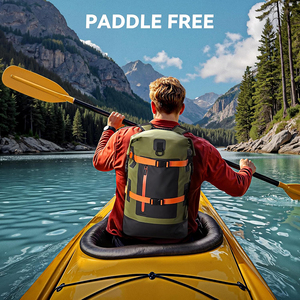 40L Sacs étanches étanches Sac à dos Heavy Duty PVC Roll Top pour Randonnée Embarquement Pêche <span class=keywords><strong>Voyage</strong></span> Camping Beach Adventures - Product Image 6