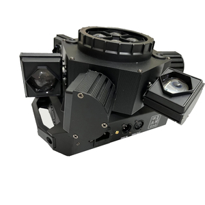 Alloy Shell 6-Arm Bee Eye LED Beam Mobile Headlight Red Green Laser Effect <strong>DMX512</strong> <strong>Control</strong> for DJ Disco Music Ball LASER LIGHTS - Product Image 3