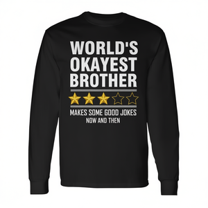 Camiseta de manga larga con estampado de los mejores hermanos del mundo, con tres estrellas y frases divertidas - Product Image 2