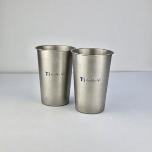 Mug à bière en titane Ti Healthy Life 301-400 ml, léger, portable, pour le camping en plein air, à simple paroi, résistant aux chutes - Product Image 3