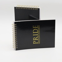 Carnet à spirales personnalisé A5, 100 feuilles, design quadrillé personnalisé, logo personnalisé, papier ligné, pelliculage brillant, CMYK
