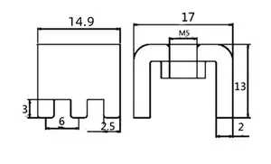 PCB-17 M5 PCB基板端子、ネジ端子、ベンチハードウェアPCBタッピング端子溶接端子200A