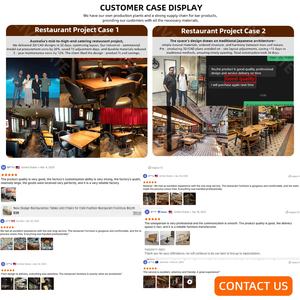 Set de Muebles de Lujo para Cafetería y Restaurante con Sofá Esquinero en Forma de L, Mesa y Silla de Piel para Comedor - Product Image 6