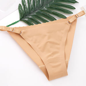 <span class=keywords><strong>Bikini</strong></span> invisible de color carne suave para mujer, pantalones a la cadera, moldeadores de culo para mujer, bragas regordetas a la cadera - Product Image 3