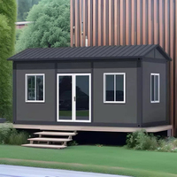 Maison mobile pliable en conteneur préfabriqué de 20 pieds, à assemblage rapide, en panneaux sandwich d'acier respirant, modèle moderne, très vendue