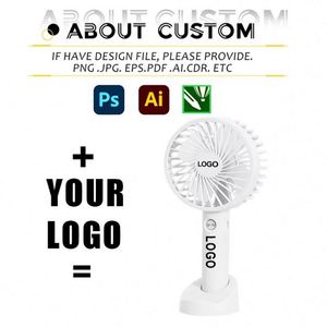 Promotional Student Gift Handheld Fan Portable Mini Fan Usb Long Life Charging Handheld Small Fan with Stand with Custom logo - Product Image 2