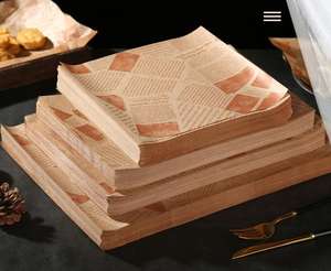 กระดาษห่อเบอร์เกอร์แซนวิช กระดาษกันไขมัน คุณภาพสูง พร้อมโลโก้ - Product Image 3