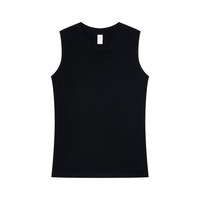 Débardeur de sport pour homme, été, 230 g/m², 100 % coton, coupe ample, respirant, sans manches, couleur unie, personnalisable avec logo