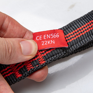 เชือกนิรภัยแบบหางวัว 55.5 ซม. 31.5 ซม. พร้อมห่วงเหล็ก D-Ring โพลีเอสเตอร์ อุปกรณ์ป้องกันการตก - Product Image 4