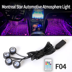 Application mobile <span class=keywords><strong>de</strong></span> lumière ambiante <span class=keywords><strong>de</strong></span> voiture à commande vocale Full Ground Star à sept couleurs avec télécommande, pas besoin <span class=keywords><strong>de</strong></span> modifier les éclairages au sol. - Product Image 6