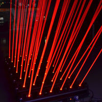 Barre laser mobile Bluemoon 6RGB DMX512 pour une éclairage de scène étonnant et captivant, idéale pour les bars, théâtres, KTV, DJ et discothèques