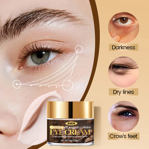 Crème pour les yeux à la caféine avec hyaluronate de sodium pour une hydratation profonde, un effet éclaircissant et anti-rides, non grasse, 10g - Product Image 1