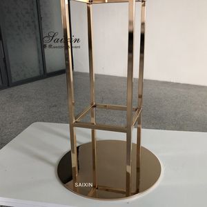 ZT-563 الفاخرة الزفاف محور 13 الأسلحة حوامل شموع مع زهرة ترتيبات الأعاصير الذهب منصات شموع - Product Image 4