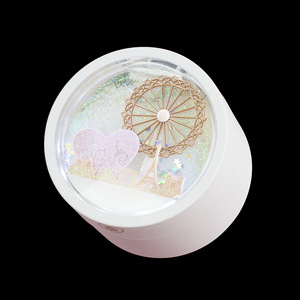 Hộp đựng trang sức hình tròn bằng đèn LED sáng tạo, có cát lấp lánh, in logo tùy chỉnh, lấy cảm hứng từ vòng đu quay - Product Image 6