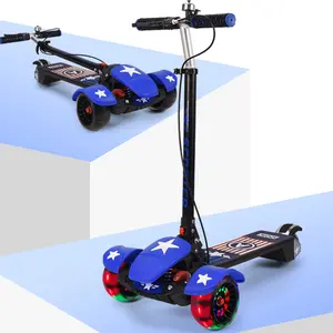 5 altezza regolabile Pu 3 ruote Extra Wide Deck migliori regali freno a mano per bambini Kick Scooter 3 ruote Scooter per bambini ragazzi ragazze