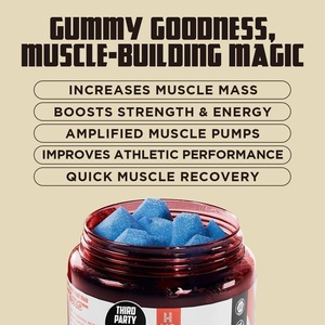 Gomitas de Creatina Monohidrato para Fitness, Suplemento Dietético de Marca Privada OEM/ODM, para el Crecimiento Muscular, Apoya el Desarrollo Muscular - Product Image 2