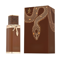Parfum de luxe au design serpent arabe 100ml, longue tenue, notes fruitées, florales et boisées, EDP pour homme et femme, 4 couleurs, collection de flacons tête de serpent