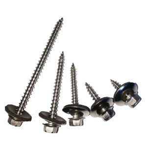 Vis autoperceuses hexagonales Handa Hardware en acier inoxydable avec rondelle étanche pour toiture en tôle colorée - Product Image 3