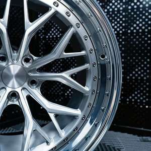 Rines Sailen de 2 Piezas, Aleación Forjada, 18-21 Pulgadas, 5x120 PCD, Ajuste Universal, Cóncavos, Negro Semi-Brillante, Personalizados, Garantía de 5 Años - Product Image 1