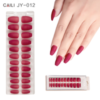 24 faux ongles professionnels à couverture complète, design tendance, couleurs bonbon rouge, bleu, rose, longs, forme ballerine, nouvelle collection, meilleures ventes