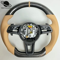 Volant en fibre de carbone pour Porsche 981 991 992 718 918 Macan Panamera 971 Cayenne Taycan Boxster Cayman GT