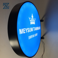 Nouvelle enseigne lumineuse extérieure en panneau thermoformé, boîte à lumière LED