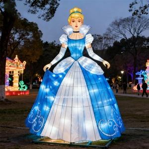 Lanterne chinoise Zigong imperméable pour l'extérieur, lanterne de la princesse <span class=keywords><strong>Cendrillon</strong></span>, lanterne de citrouille d'Halloween pour la décoration d'événements festifs - Product Image 4