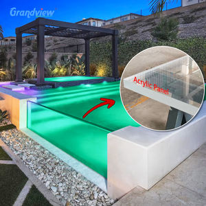 Piscina de fibra de vidrio de superficie dura, piscinas familiares para patios a la venta, casa de piscina acrílica de madera sobre el suelo - Product Image 2