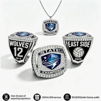Bague de championnat personnalisée pour adulte, pour équipes de sport, universités, football et basketball