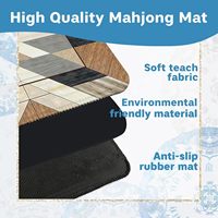Tapis de table de mahjong américain pliable 2026, motif abstrait, en caoutchouc, imperméable et antidérapant, pour poker et divertissement à domicile