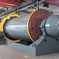 Broyeur à billes à débordement humide pour l'extraction d'or 1200x2400, machine de broyage de minerai robuste avec revêtement en acier au manganèse pour le traitement de l'or rocheux