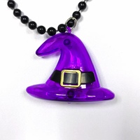 Cappello da Strega Luminoso LED per Feste ed Eventi, Collana LED Lampeggiante per Halloween, Vendita all'Ingrosso
