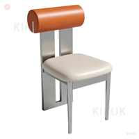 Ensemble table et chaises en acier inoxydable de style industriel pour restaurants de restauration rapide, salles à manger de barbecue, bistrots, écoles, hôtels modernes