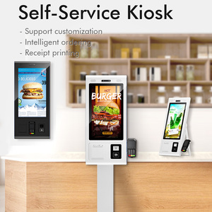 Kiosque de commande en libre-service à écran tactile sur pied de 21,5, 27 ou 32 pouces avec fonction SDK automatique et paiement NFC pour restaurant - Product Image 2