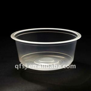 Tùy Chỉnh Đường kính 105mm nước sốt Ketchup salad trái cây bao bì bát nhỏ 105mm dùng một lần PP rõ ràng cốc tròn <span class=keywords><strong>container</strong></span> với nắp - Product Image 3