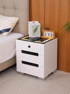 Hiện đại cao cấp đầu giường tủ an toàn tất cả-trong-một không dây sạc <span class=keywords><strong>USB</strong></span> phòng ngủ đầu giường - Product Image 3