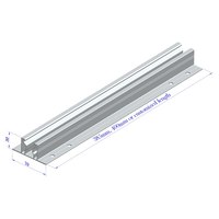 Système de panneaux PV support de rack support en aluminium toit en métal montage solaire mini rails