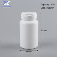 Bouteille de pilules en capsule de 120 cc et 150 cc à usage médical, bouteille de médicaments, de vitamines et de compléments alimentaires