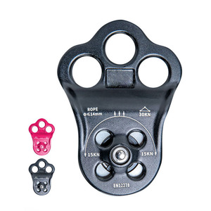 Lớn leo ròng rọc ba lỗ kết nối 30 KN cố định ròng rọc dây duy nhất cứu hộ leo núi xoay ròng rọc để cứu hộ - Product Image 4