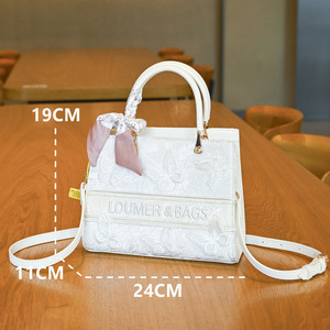 SXCCYH borsa di alta qualità e grande capacità in pizzo ricamato, nuova borsa a tracolla alla moda da donna - Product Image 4