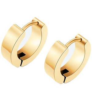 <strong>Pendientes</strong> Hombre Stainless Steel Punk Hip Hop Personality Earring <strong>Pendientes</strong> De <strong>Gota</strong> Round Blue Personality Earring - Product Image 5