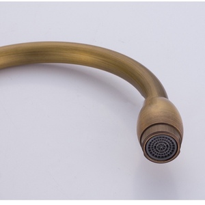 Lavabo antiguo europeo de cobre, grifo de fregadero de cocina giratorio de 360 grados, caliente y fría, <span class=keywords><strong>retro</strong></span> - Product Image 5