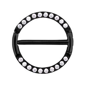 Vente en gros de bijoux de piercing pour tétons en acier chirurgical 316L avec zircone cubique de qualité 5A et magnifique pavé de pierres - Product Image 3