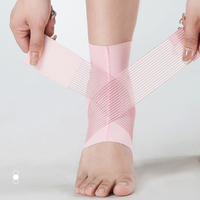 Attelle de cheville élastique légère OEM, manchon de compression pour gymnastique, danse, course à pied, exercice, entraînement sportif